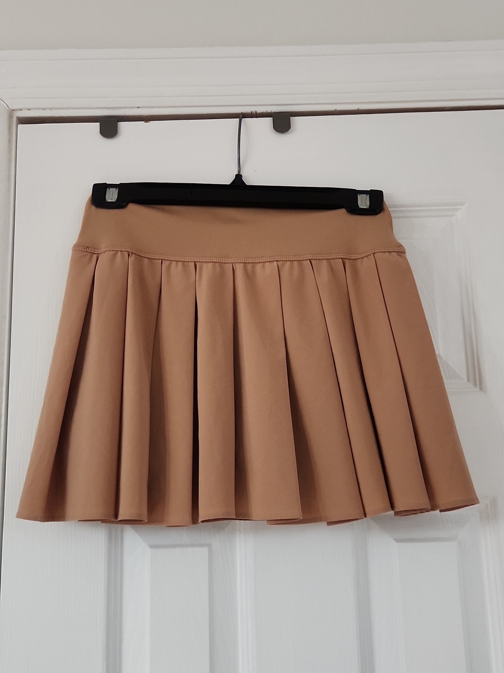 aerie Tan Pleated Mini Skirt - Picture 2 of 14
